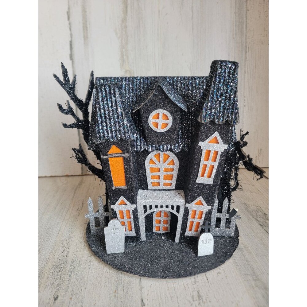 Halloween haunted house AS IS cardboard‎ unique decor